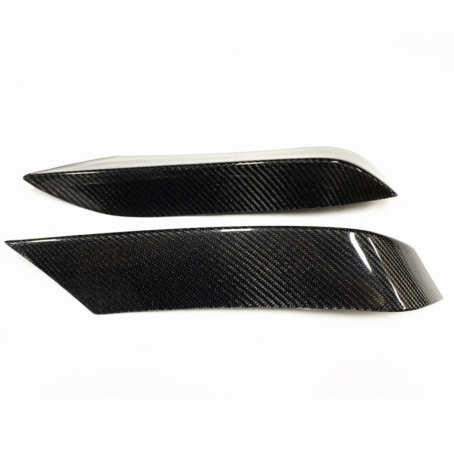 2x Carbon Front Bumper Side Splitter For BMW F80 M3 F82 F83 M4 2015 2016-2020