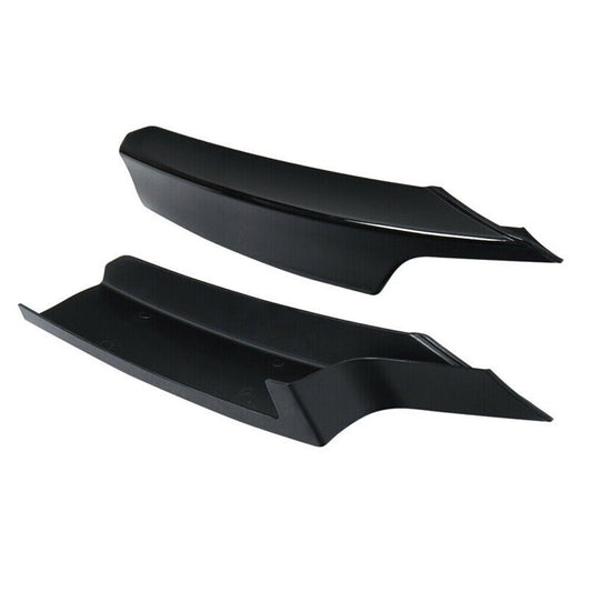 2Pcs Gloss Black Front Bumper Side Splitter For BMW 3 Series F30 2012-2018 Sedan