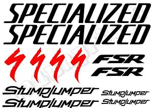 SPECIALIZED Cycling Stickers Decals Bike Frame Fork MTB Road *Choice Of Colours*