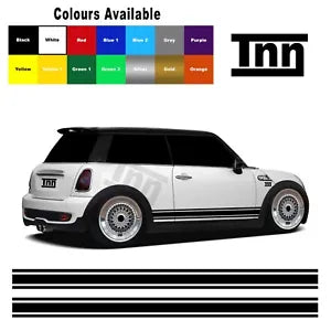 Stickers For Mini Cooper S One Clubman Graphics Vinyls Decals Side Stripes Works