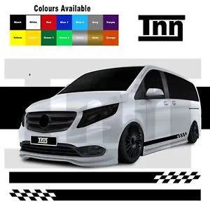 for Mercedes Vito Decals Stickers Graphics Vinyl Van Sticker Side Stripes Racing