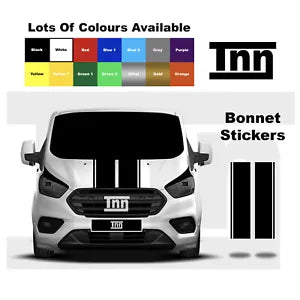 For Ford Transit Custom Van Bonnet Stripes Racing Decals Graphics Vinyl Stickers