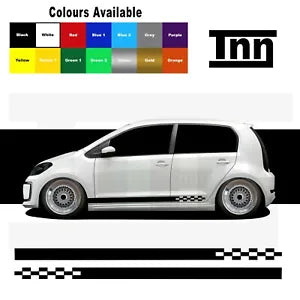 Side Stickers Stripes Decals Vinyl For VW Up! UP Skoda Citigo Seat Mii GTI 3 5DR