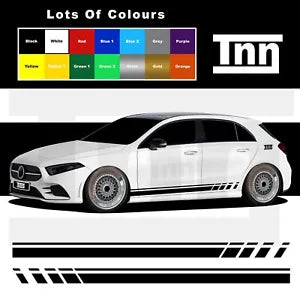 for Mercedes Benz A Class Stickers Edition 1 Side Stripe Graphic W176 C AMG A45