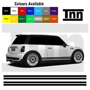 Stickers For Mini Cooper S One Clubman Panels Side Stripe Vinyls Graphics Decals