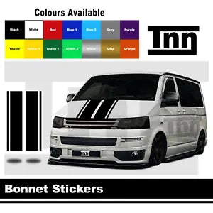 Bonnet Stripe Stickers For VW Transporter T5 T6 T4 Sticker Vinyl Camper Decal