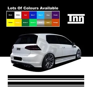 Stickers For VW Golf R Side Mk7 5 MK6 Vinyl Polo Lupo Line Stripes GT GTI R GTD