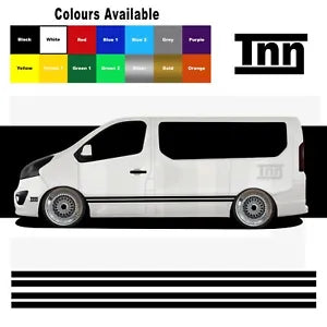 For Renualt Trafic Van Primastar Side Stripe Stickers Vinyl Decal Camper Graphic