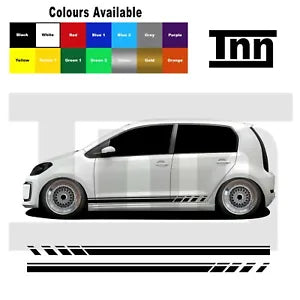 For VW Up! UP Skoda Citigo Seat Mii Side Stickers Stripes Vinyl Graphics Decals