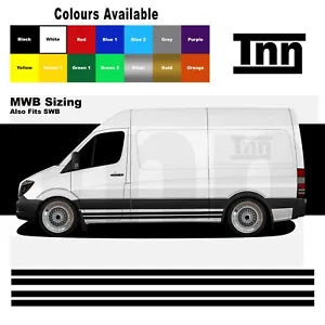 Side Stickers Graphics Decals Stripes For Mercedes Sprinter Van Camper Motorhome