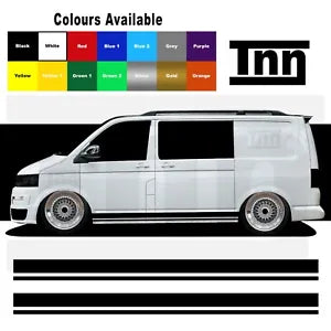 Side Stripe Stickers For VW Transporter T5 T6 T4 Sticker Decal Campervan Vinyl