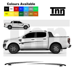 Stickers For Ford Ranger Raptor Side Stripes Sticker Decal Decals 4x4 Off-Road