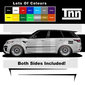 Stickers For RANGE ROVER SPORT SIDE STRIPES HSE 4X4 Decals Graphics SVR LAND