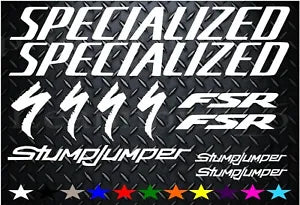 SPECIALIZED STUMPJUMPER FSR Cycling Stickers Decals Bike Frame Fork MTB Road*