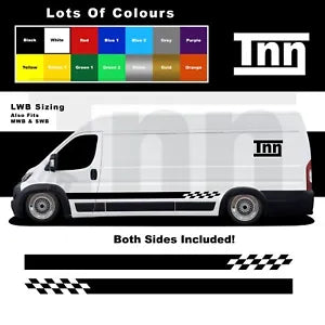 STICKERS for PEUGEOT BOXER L3 LWB SWB MWB GRAPHICS STRIPES CAMPERVAN MOTORHOME