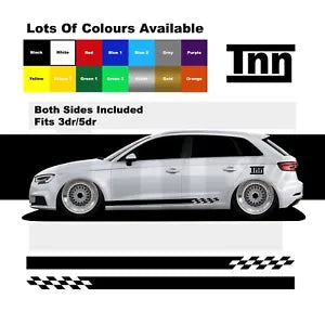 for Audi A3 RS3 S3 Stickers Side Stripes Graphics Decals 3dr 5dr Sticker Coupe