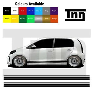 Side Stripes Stickers Decals For VW Volkswagen Up! UP Skoda Citigo Seat Mii DUB