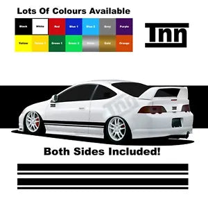 For Honda Integra Stickers Dc5 1 2 3 4 Type R Side Stripe Graphics Racing Decal