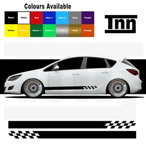 Side Stripe Stickers For Vauxhall Astra SXI VXR SRI Decals Graphics Opel