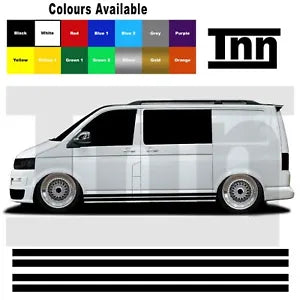 Side Stripe Stickers For VW Transporter T4 T5 T6 Decal Sticker Vinyl Campervan