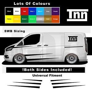 Stickers Ford Transit Custom SWB Graphic Camper Vans Decal Vinyl For Side Stripe