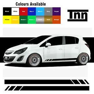 Stickers Stripes Car Decals For Vauxhall Corsa VXR SRI SXI Decals Graphics Set