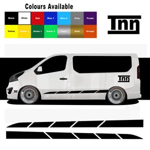 for Vauxhall Vivaro Side Stripe Stickers Camper 笨� Motorhome MK1 MK2 SWB 逃 囹暢