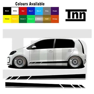 Side Stripes Stickers Vinyl Decals Graphics For VW Up! UP Skoda Citigo Seat Mii