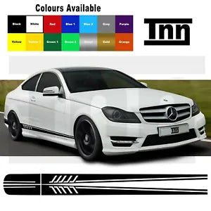 Side Stripe For AMG C63 Edition 1 Decals Stickers Mercedes Benz C Class W205 204