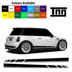 Stickers For Mini Cooper S One Clubman Stickers Side Graphic Stripes Vinyl Decal