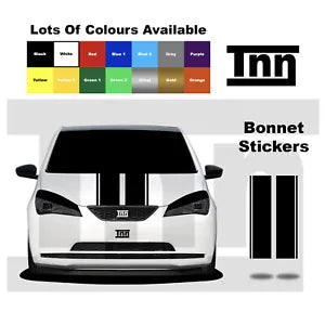 Bonnet Stickers Stripes Vinyl Graphics For VW Up! UP Skoda Citigo Seat Mii DUB