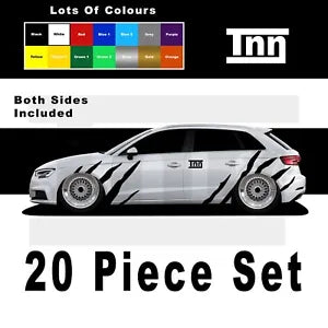 for Audi A3 Stickers RS3 S3 Graphics Side Stripes Decals 3dr 5dr Sticker Coupe