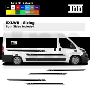 STICKERS For FIAT DUCATO EXLWB L4 Relay Boxer SIDE GRAPHICS DECALS VAN CAMPER