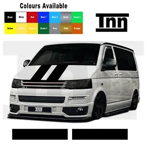 Bonnet Stripe For VW Transporter T6 T5 T4 Sticker Vinyl Decals Surf DUB Stickers