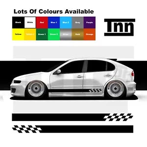 Stickers For Seat Leon Cupra R Mk1 Mk2 Ibiza Vinyl Side Stripes Graphics