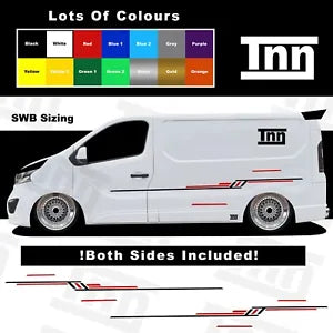 Stickers for Vauxhall Vivaro SWB Van Side Stripe Motorhome Camper Graphics MK2