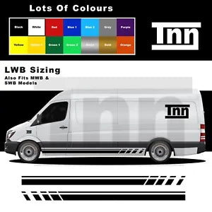 Side Stickers For Mercedes Sprinter LWB MWB SWB Camper Van Motorhome Stripes