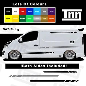 Stickers for Renault Trafic Side Stripes Camper Graphics MK1 MK2 SWB Van Decals