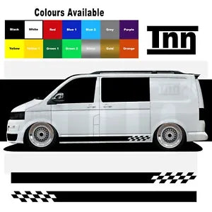 Side Stripe Stickers For VW Transporter T5 T4 T6 Sticker Decal Camper Van Vinyl