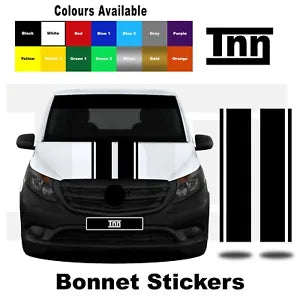 Bonnet Stickers for Mercedes VITO Vito Stripes Racing Vinyl Graphics Decals Merc