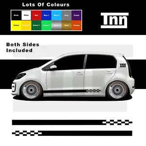 For VW Up Stickers UP! Skoda Citigo Seat Mii Side Stripes Vinyl Graphics Decals