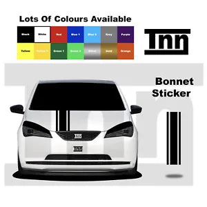 Bonnet Stripe Sticker For Skoda Citigo Vinyl Graphic VW Up! UP Seat Mii Stickers