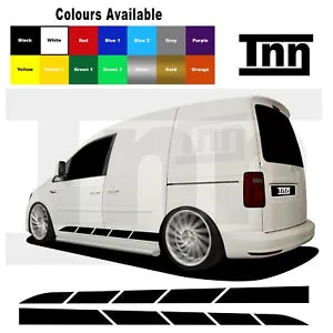 Stickers For VW Volkswagen Caddy Decal Side Stripes Sticker Vinyl Van Campers