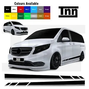 Stickers For Mercedes VITO Racing Side Stripes Vito Vinyl Graphics Decals Merc