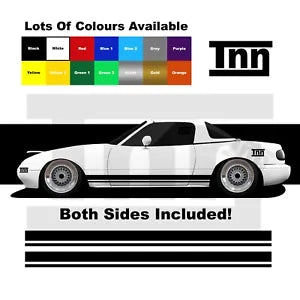 For Mazda Mx5 Stickers NA NB ND NC MK1 MK2 MK3 MK4 Side Stripes Racing Graphics