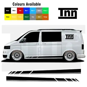 Stickers For VW Transporter T5 T6 T4 Side Stripes  Camper Van Decal Vinyl Camper