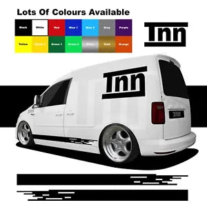 For Caddy VW Volkswagen Sticker Decal Vinyl Camper  Side Stripe Stickers DUB