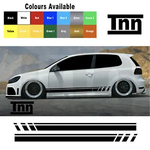 Stickers for VW Polo Golf Lupo GTI GTD R Line Stripes GT Scirocco Decal Vinyl