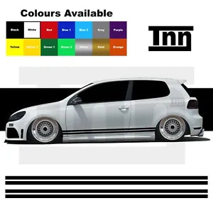 Sticker for VW Polo Golf Lupo GTI GTD R Line Stripes GT Scirocco Decal Vinyl DUB