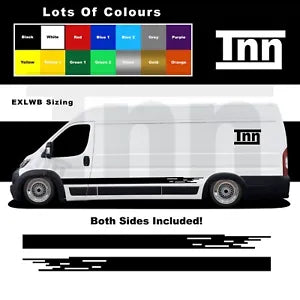 STICKERS for PEUGEOT BOXER L3 EXLWB LWB SWB MWB GRAPHICS STRIPES DECALS VINYLS